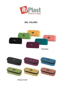 RiPlast MySchool - BKL Colors tombolini e astucci ovali gamma LOGO